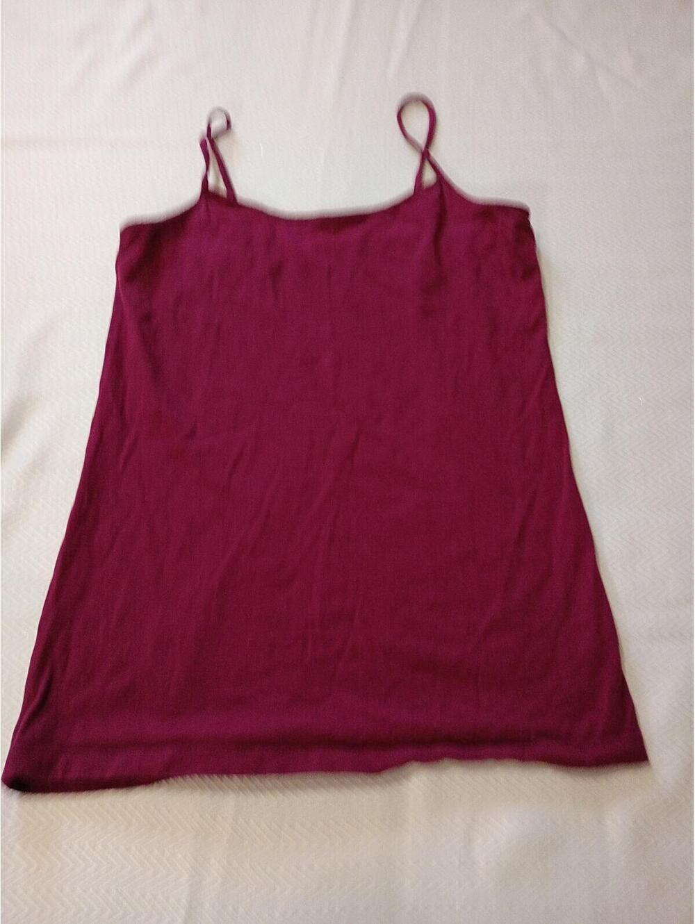 No Boundaries Burgundy Spaghetti Strap Tank Top